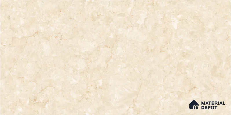 Marble Floor & Wall TL 12692 Diana Royal Beige 4 ft x 2 ft Glossy Finish Vitrified Tile - 9 mm | 4 Random Design