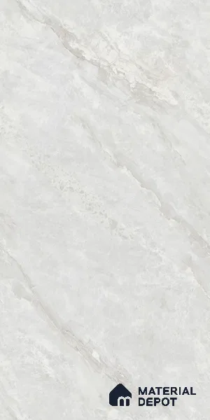 Marble Look Floor Tile TL 10423 Ciena Bianco Endless 4 ft x 2 ft Glossy Finish Vitrified Tile - 9 mm | Suitable For living Room, Bedroom, Bathroom