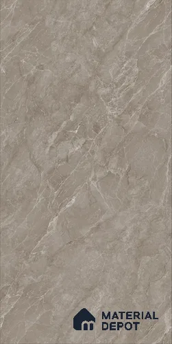 Marble Floor & Wall TL 12690 C Fior di Bosco Grey 4 ft x 2 ft Glossy Finish Vitrified Tile - 9 mm | 4 Random Design
