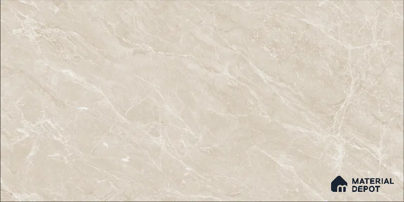 Marble Floor & Wall TL 12690 D Sahara Beige 4 ft x 2 ft Glossy Finish Vitrified Tile - 9 mm | 4 Random Design