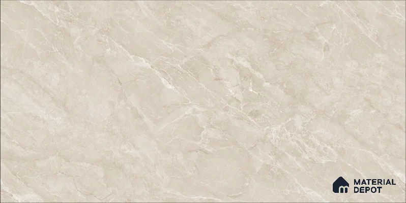 Marble Floor & Wall TL 12690 D Sahara Beige 4 ft x 2 ft Glossy Finish Vitrified Tile - 9 mm | 4 Random Design