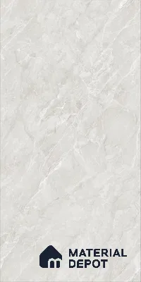Marble Floor & Wall TL 12690 Mystery White 4 ft x 2 ft Glossy Finish Vitrified Tile - 9 mm | 4 Random Design