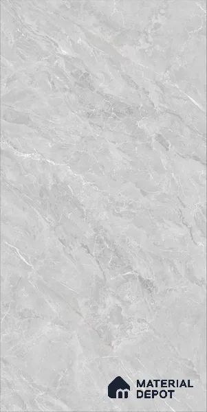Marble Floor & Wall TL 12681 Silver Shadow 4 ft x 2 ft Glossy Finish Vitrified Tile - 9 mm | 4 Random Design