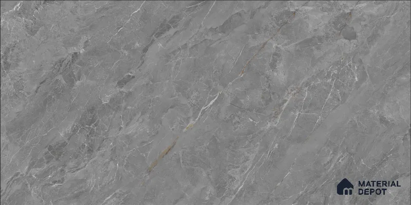 Marble Floor & Wall TL 12681 B Pietra Grey 4 ft x 2 ft Glossy Finish Vitrified Tile - 9 mm | 4 Random Design
