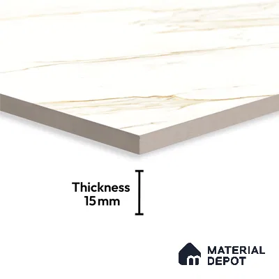 TL 10179 SGH Super Calcutta 4 ft x 6 ft Glossy Finish Vitrified Tile - 15 mm | Adhesive and Spacers Must be Used During Installation
