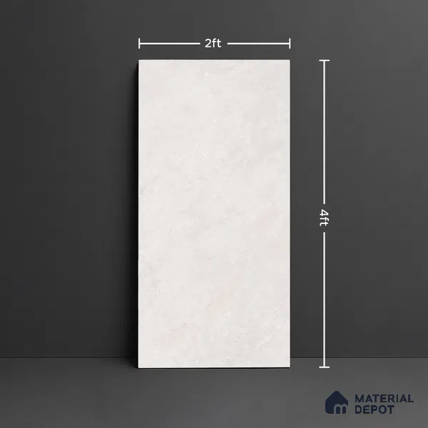 Marble Floor & Wall Tile TL 10259 B Venice Silver Endless 4 ft x 2 ft Glossy Finish Vitrified Tile - 9 mm | Suitable For living Room, Bedroom, Bathroom