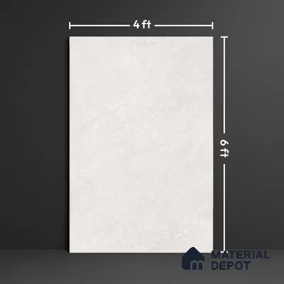 Endless Marble Floor & Wall Tile TL 10259 Venice Silver 6 ft x 4 ft Glossy Finish Vitrified Large Format Tile - 9 mm | 3 Random Design | Suitable For Living Room, Bedroom, Bathroom | Adhesive and Spacers Must be Used During Installation