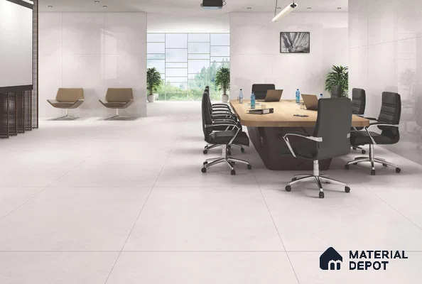 Endless Marble Floor & Wall Tile TL 10259 Venice Silver 6 ft x 4 ft Glossy Finish Vitrified Large Format Tile - 9 mm | 3 Random Design | Suitable For Living Room, Bedroom, Bathroom | Adhesive and Spacers Must be Used During Installation