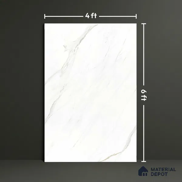 TL 10161 B Satvario Saga 4 ft x 6 ft Glossy Finish PGVT Vitrified Tile - 15 mm | Adhesive and Spacers Must be Used During Installation