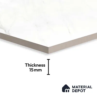 TL 10161 B Satvario Saga 4 ft x 6 ft Glossy Finish PGVT Vitrified Tile - 15 mm | Adhesive and Spacers Must be Used During Installation