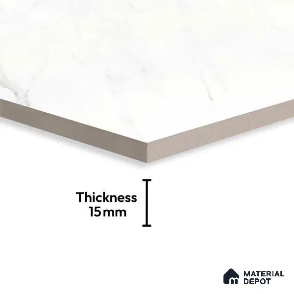 TL 10161 B Satvario Saga 4 ft x 6 ft Glossy Finish PGVT Vitrified Tile - 15 mm | Adhesive and Spacers Must be Used During Installation