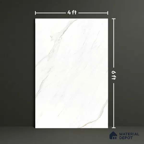 TL 10161 Satvario Saga Satin 4 ft x 6 ft Matte Finish GVT Vitrified Tile - 9 mm | Adhesive and Spacers Must be Used During Installation