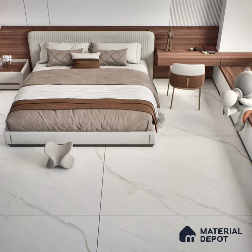 TL 10161 Satvario Saga Satin 4 ft x 6 ft Matte Finish GVT Vitrified Tile - 9 mm | Adhesive and Spacers Must be Used During Installation