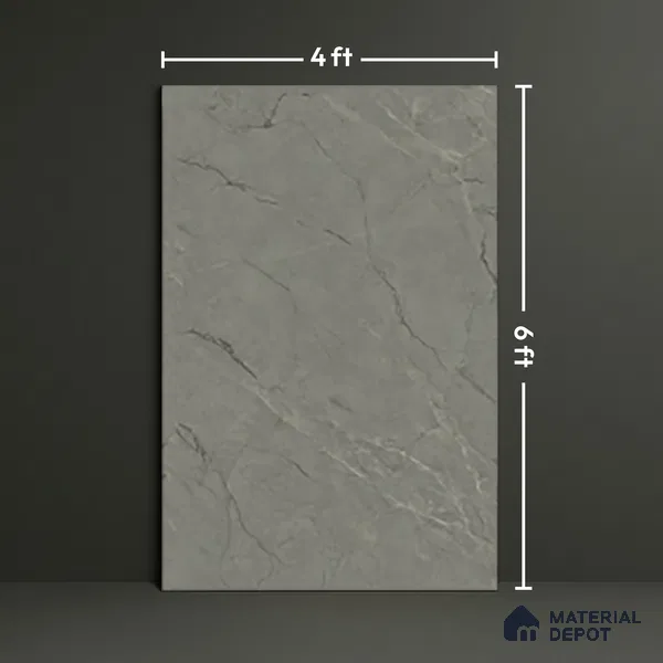 TL 10167 SGH Metal Magic 4 ft x 6 ft Matte Finish GVT Vitrified Tile - 9 mm | Adhesive and Spacers Must be Used During Installation