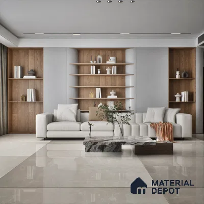 TL 10155 6 ft x 4 ft Glossy Finish PGVT Vitrified Tile - 9 mm | Adhesive and Spacers Must be Used During Installation