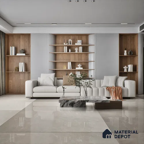TL 10155 6 ft x 4 ft Glossy Finish PGVT Vitrified Tile - 9 mm | Adhesive and Spacers Must be Used During Installation