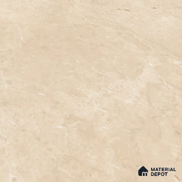 Marble Floor Large Format Tile TL 10077 Chicago Beige 6 ft x 4 ft Glossy Finish Vitrified Colorbody Tile - 15 mm | Suitable for Living Room, Bedroom & Bathroom | Adhesive and Spacers Must be Used During Installation
