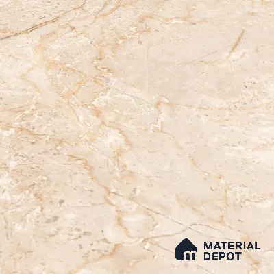 Marble Floor Large Format Tile TL 10215 Byttora Tan 6 ft x 4 ft Glossy Finish Vitrified Colorbody Tile - 15 mm | Suitable for Living Room, Bedroom & Bathroom | Adhesive and Spacers Must be Used During Installation