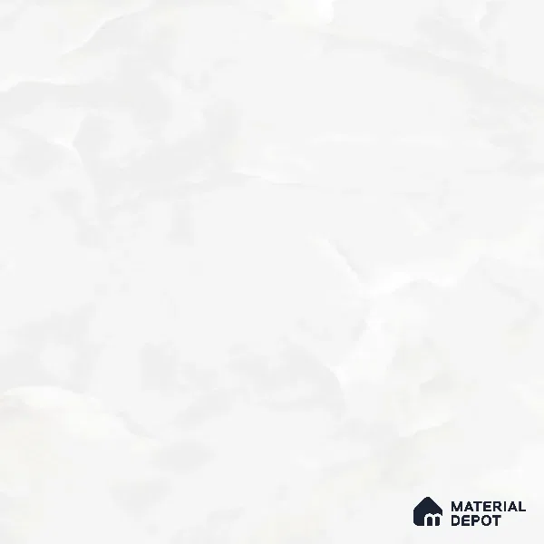 Marble Floor Large Format Tile TL 10074 Miami White 6 ft x 4 ft Glossy Finish Vitrified Colorbody Tile - 15 mm | Suitable for Living Room, Bedroom & Bathroom | Adhesive and Spacers Must be Used During Installation