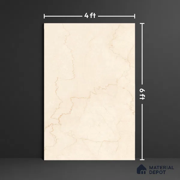 Marble Floor Large Format Tile TL 10073 Bottochino Limo 6 ft x 4 ft Glossy Finish Vitrified Colorbody Tile - 15 mm | Suitable for Living Room, Bedroom & Bathroom | Adhesive and Spacers Must be Used During Installation