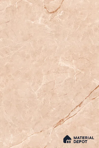 Marble Floor Large Format Tile TL 10078 Prestige Crema 6 ft x 4 ft Glossy Finish Vitrified Colorbody Tile - 15 mm | Suitable for Living Room, Bedroom & Bathroom | Adhesive and Spacers Must be Used During Installation