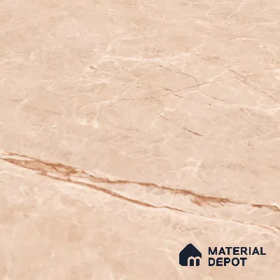 Marble Floor Large Format Tile TL 10078 Prestige Crema 6 ft x 4 ft Glossy Finish Vitrified Colorbody Tile - 15 mm | Suitable for Living Room, Bedroom & Bathroom | Adhesive and Spacers Must be Used During Installation