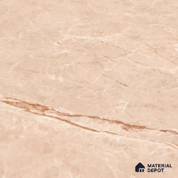 Marble Floor Large Format Tile TL 10078 Prestige Crema 6 ft x 4 ft Glossy Finish Vitrified Colorbody Tile - 15 mm | Suitable for Living Room, Bedroom & Bathroom | Adhesive and Spacers Must be Used During Installation