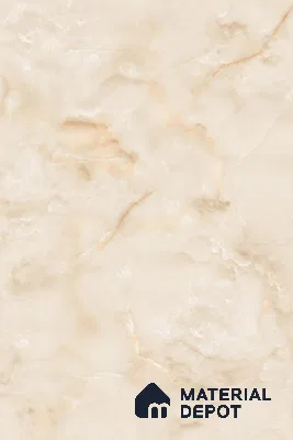 Marble Floor & Wall Large Format Tile TL 10212 Classo Onyx Beige 6 ft x 4 ft Glossy Finish Vitrified Tile - 9 mm | Suitable for Living Room, Bedroom & Bathroom | Adhesive and Spacers Must be Used During Installation