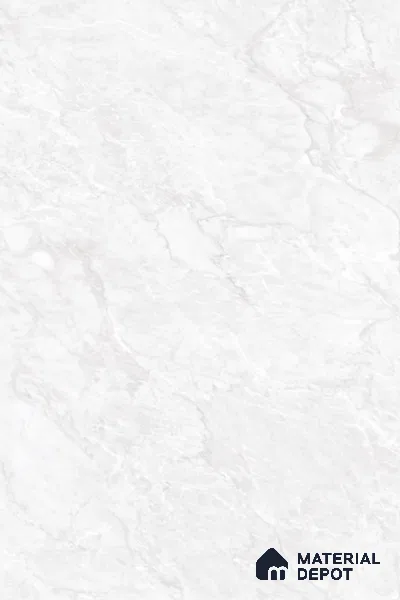Marble Floor & Wall Large Format Tile TL 10210 Carara Pearl 6 ft x 4 ft Glossy Finish Vitrified Tile - 9 mm | Suitable for Living Room, Bedroom & Bathroom | Adhesive and Spacers Must be Used During Installation