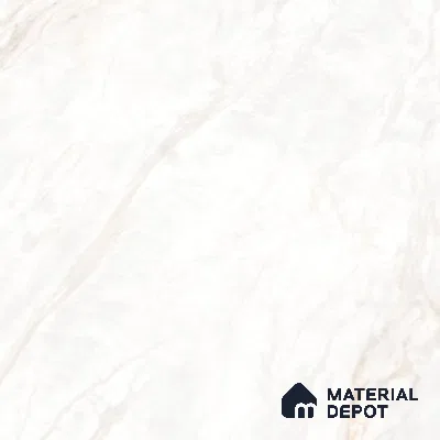 White Marble Floor & Wall Tile TL 09042 Grande Lazio Pearl Endless 6 ft x 4 ft Glossy Finish Vitrified Large Format Tile - 9 mm | Random 3 | Suitable for Living Room, Bedroom, Bathroom | Adhesive and Spacers Must be Used During Installation