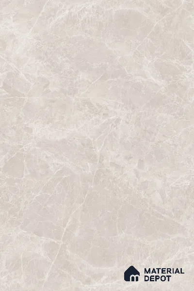 Grey Marble Floor & Wall Tile TL 09048 Grande Empra Grey Endless 6 ft x 4 ft Glossy Finish Vitrified Large Format Tile - 9 mm | Random 3 | Suitable for Living Room, Bedroom, Bathroom | Adhesive and Spacers Must be Used During Installation