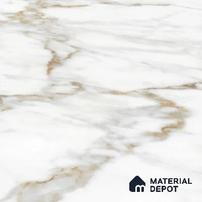 Marble Floor & Wall Large Format Tile TL 10207 Satuario Ray 6 ft x 4 ft Glossy Finish Vitrified Tile - 9 mm | Suitable for Living Room, Bedroom & Bathroom | Adhesive and Spacers Must be Used During Installation