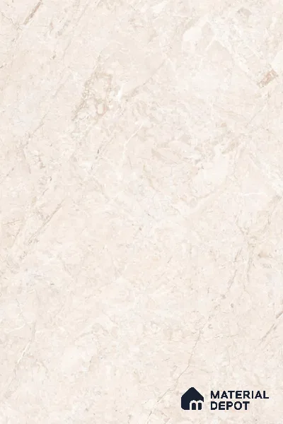 Marble Floor & Wall Large Format Tile TL 10211 Iris Beige 6 ft x 4 ft Glossy Finish Vitrified Tile - 9 mm | Suitable for Living Room, Bedroom & Bathroom | Adhesive and Spacers Must be Used During Installation