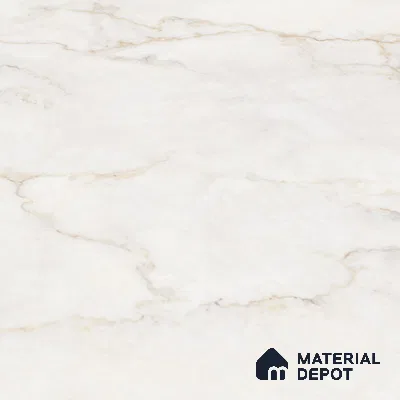 White Marble Floor & Wall Tile TL 09043 Grande Pratonix Endless 6 ft x 4 ft Glossy Finish Vitrified Large Format Tile - 9 mm | Random 3 | Suitable for Living Room, Bedroom, Bathroom | Adhesive and Spacers Must be Used During Installation