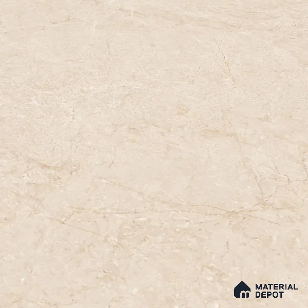 Beige Marble Floor & Wall Tile TL 09047 Grande Klinker Beige Endless 6 ft x 4 ft Glossy Finish Vitrified Large Format Tile - 9 mm | Random 3 | Suitable for Living Room, Bedroom, Bathroom | Adhesive and Spacers Must be Used During Installation