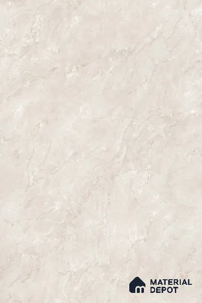 Ivory Marble Floor & Wall Tile TL 09046 B Grande Delray Dove Endless 6 ft x 4 ft Glossy Finish Vitrified Large Format Tile - 9 mm | Random 3 | Suitable for Living Room, Bedroom, Bathroom | Adhesive and Spacers Must be Used During Installation