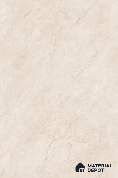 Cream Marble Floor & Wall Tile TL 09046 Grande Delfos Crema Endless 6 ft x 4 ft Glossy Finish Vitrified Large Format Tile - 9 mm | Random 4 | Suitable for Living Room, Bedroom, Bathroom | Adhesive and Spacers Must be Used During Installation