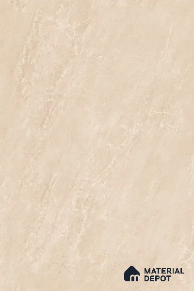 Beige Marble Floor & Wall Tile TL 09045 B Grande Imperial Beige Endless 6 ft x 4 ft Glossy Finish Vitrified Large Format Tile - 9 mm | Random 3 | Suitable for Living Room, Bedroom, Bathroom | Adhesive and Spacers Must be Used During Installation