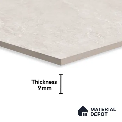 Silver Marble Floor & Wall Tile TL 09045 C Grande Imperial Silver Endless 6 ft x 4 ft Matte Finish Vitrified Large Format Tile - 9 mm | Random 3 | Suitable for Living Room, Bedroom, Bathroom | Adhesive and Spacers Must be Used During Installation