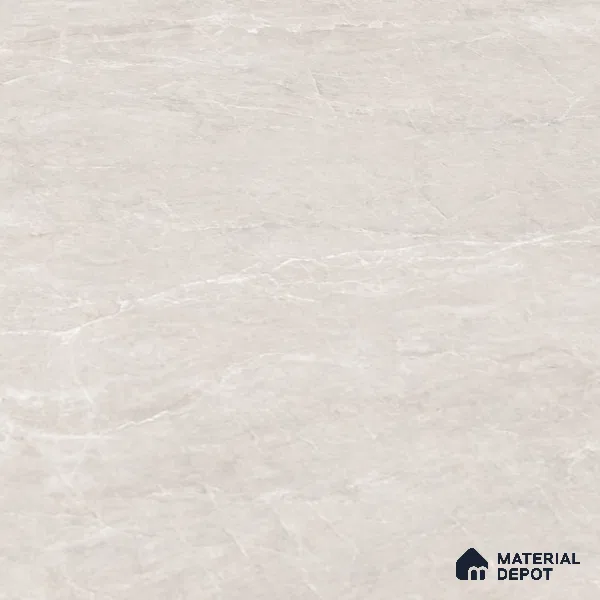 Silver Marble Floor & Wall Tile TL 09045 Grande Imperial Silver Endless 6 ft x 4 ft Glossy Finish Vitrified Large Format Tile - 9 mm | Random 3 | Suitable for Living Room, Bedroom, Bathroom | Adhesive and Spacers Must be Used During Installation