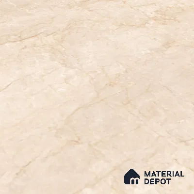 Marble Floor Large Format Tile TL 10084 Revan Marfil 6 ft x 4 ft Glossy Finish Vitrified Colorbody Tile - 15 mm | Suitable for Living Room, Bedroom & Bathroom | Adhesive and Spacers Must be Used During Installation