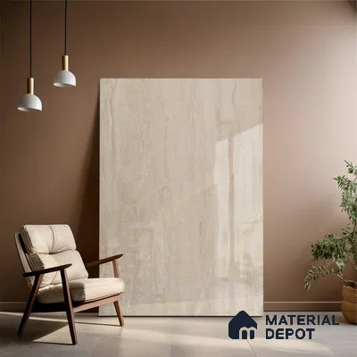 Marble Floor Large Format Tile TL 10086 Ventino Teal 6 ft x 4 ft Glossy Finish Vitrified Colorbody Tile - 15 mm | Suitable for Living Room, Bedroom & Bathroom | Adhesive and Spacers Must be Used During Installation
