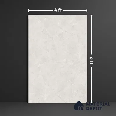 Marble Floor Large Format Tile TL 10082 Adrim Ice 6 ft x 4 ft Glossy Finish Vitrified Colorbody Tile - 15 mm | Suitable for Living Room, Bedroom & Bathroom | Adhesive and Spacers Must be Used During Installation