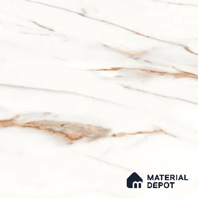 Marble Floor Large Format Tile TL 10080 Ziliona Rice 6 ft x 4 ft Glossy Finish Vitrified Colorbody Tile - 15 mm | Suitable for Living Room, Bedroom & Bathroom | Adhesive and Spacers Must be Used During Installation