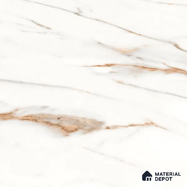 Marble Floor Large Format Tile TL 10080 Ziliona Rice 6 ft x 4 ft Glossy Finish Vitrified Colorbody Tile - 15 mm | Suitable for Living Room, Bedroom & Bathroom | Adhesive and Spacers Must be Used During Installation