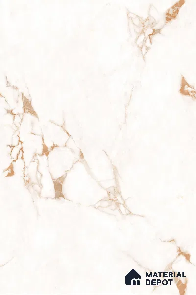 Marble Floor & Wall Large Format Tile TL 10280 Frozen Beige 6 ft x 4 ft Satin Finish Vitrified Tile - 9 mm | Suitable for Living Room, Bedroom & Bathroom | Adhesive and Spacers Must be Used During Installation (Sample)
