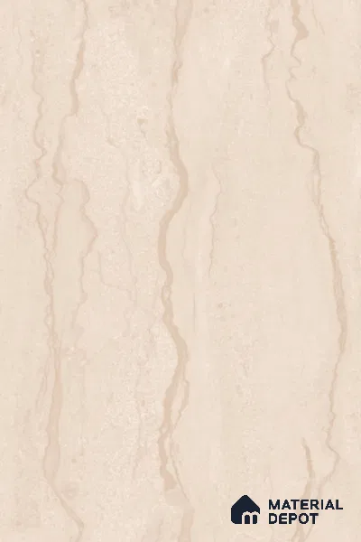 Marble Floor & Wall Large Format Tile TL 10187 Parador Beige 6 ft x 4 ft Satin Finish Vitrified Tile - 9 mm | Suitable for Living Room, Bedroom & Bathroom | Adhesive and Spacers Must be Used During Installation