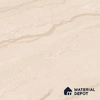 Marble Floor & Wall Large Format Tile TL 10187 Parador Beige 6 ft x 4 ft Satin Finish Vitrified Tile - 9 mm | Suitable for Living Room, Bedroom & Bathroom | Adhesive and Spacers Must be Used During Installation