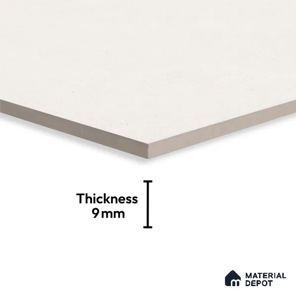 Marble Floor & Wall Large Format Tile TL 10189 Silica Bianco 6 ft x 4 ft Satin Finish Vitrified Tile - 9 mm | Suitable for Living Room, Bedroom & Bathroom | Adhesive and Spacers Must be Used During Installation