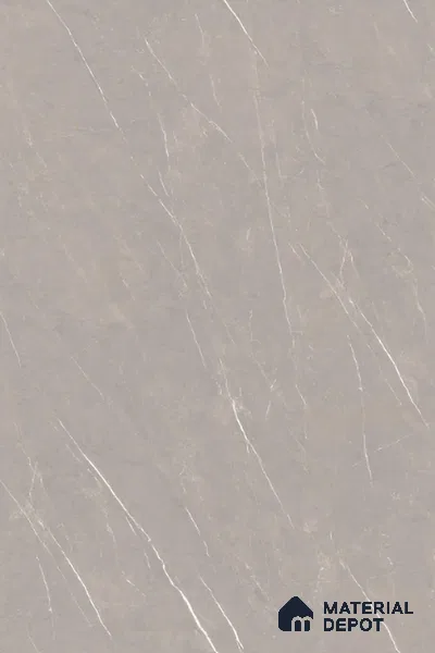 Marble Floor & Wall Large Format Tile TL 10188 Pietra Grey 6 ft x 4 ft Satin Finish Vitrified Tile - 9 mm | Suitable for Living Room, Bedroom & Bathroom | Adhesive and Spacers Must be Used During Installation